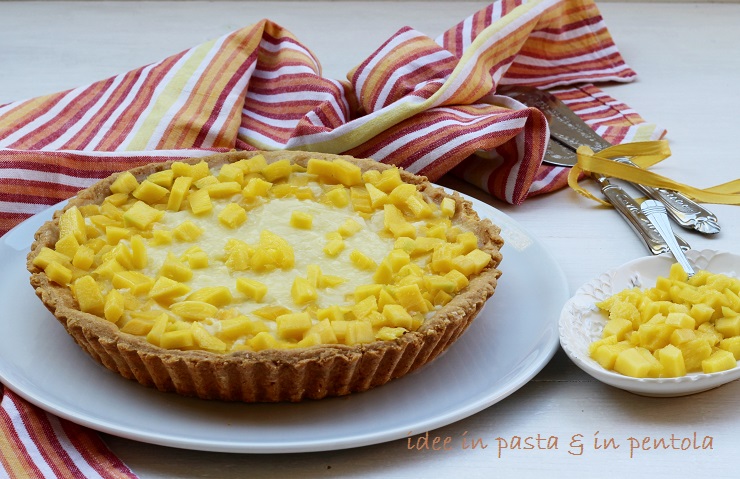 Crostata Con Crema Di Mango All Acqua Idee In Pasta